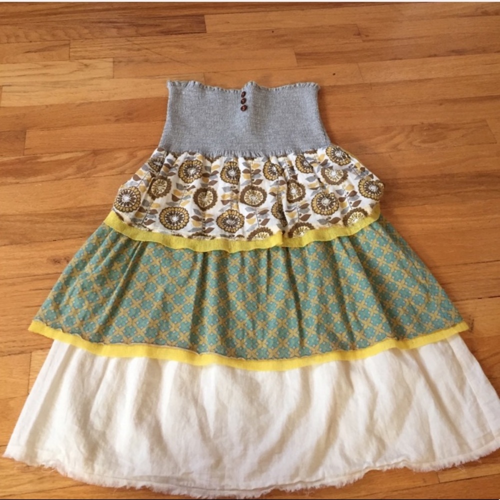 Scrapbook boho gypsy skirt or tube top dress